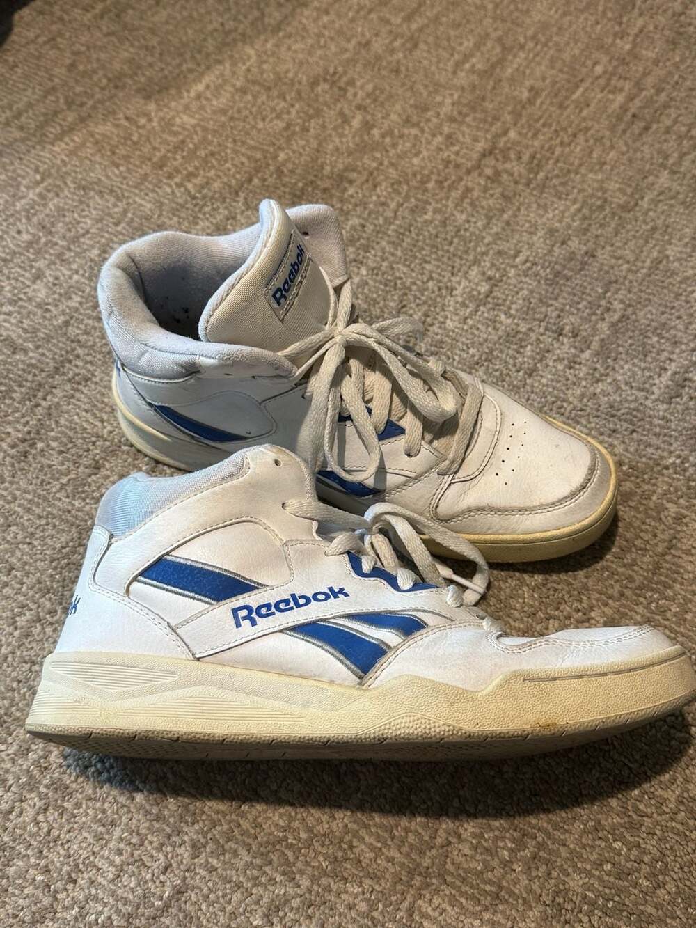Reebok BB4500 Hi Basketball Shoes White/Royal Blue